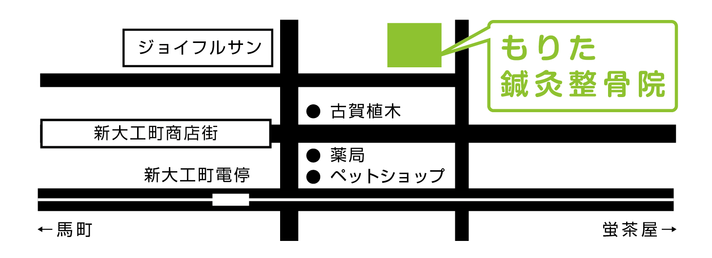 もりた整骨院マップ